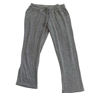 Natori Gray Drawstring Elastic Waist Pockets Soft Lounge Pants Women's Large EUC